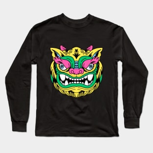 Chinese Style Lion Long Sleeve T-Shirt